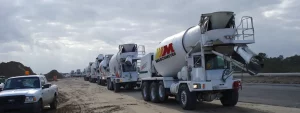trucks on maschmeyer jobsite