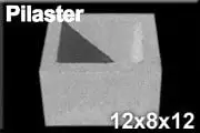32 pilaster 8x12x12