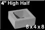 4 high half 8x4x8